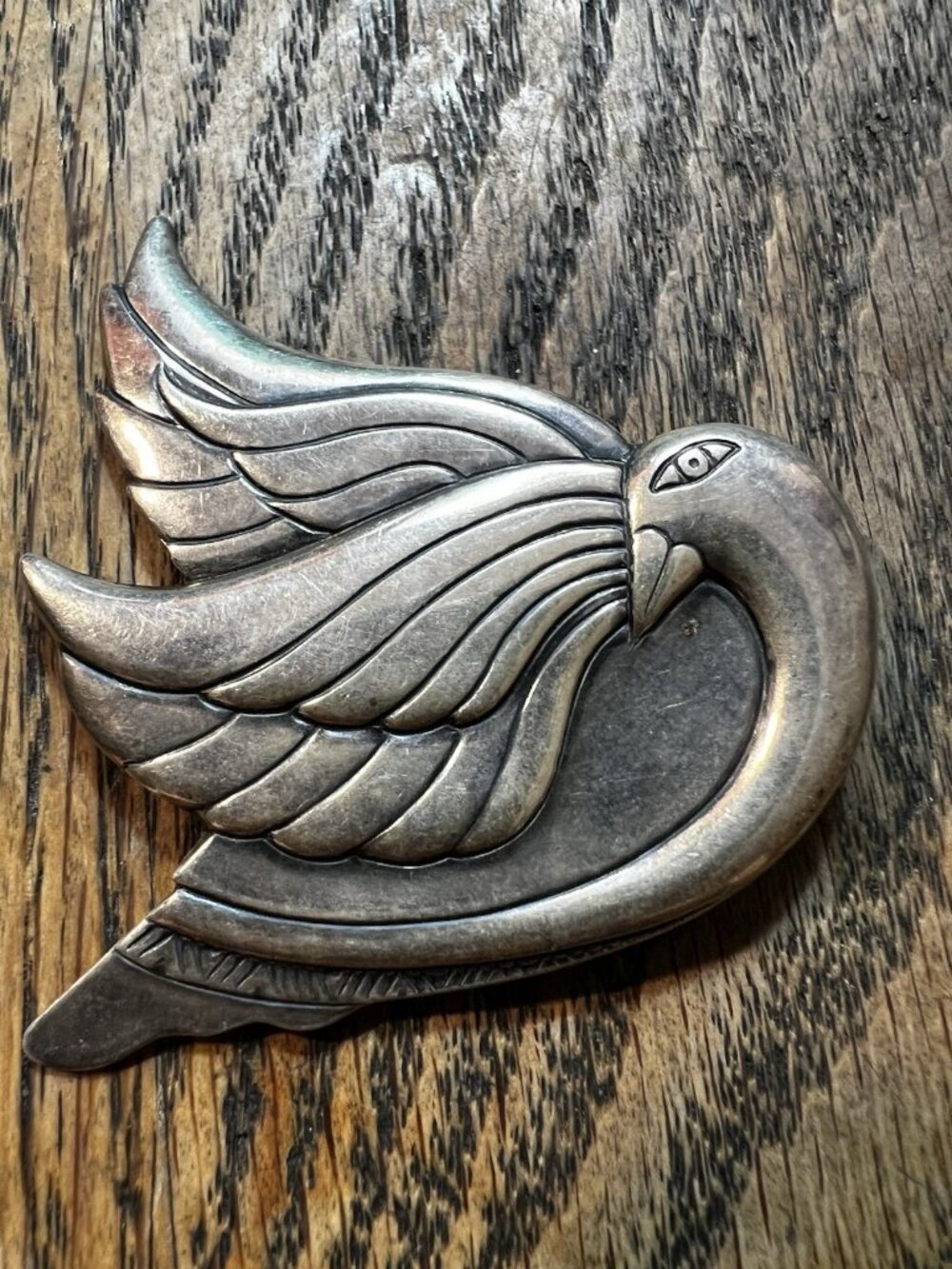 Early Unsigned Laurel Burch Dove Brooch Very Rare & Collectible 1980 EUC